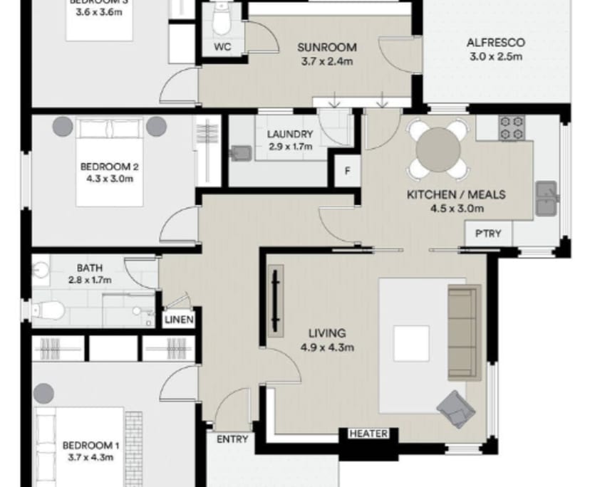 Room in a share house