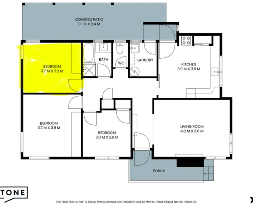 Unfurnished room in a share house