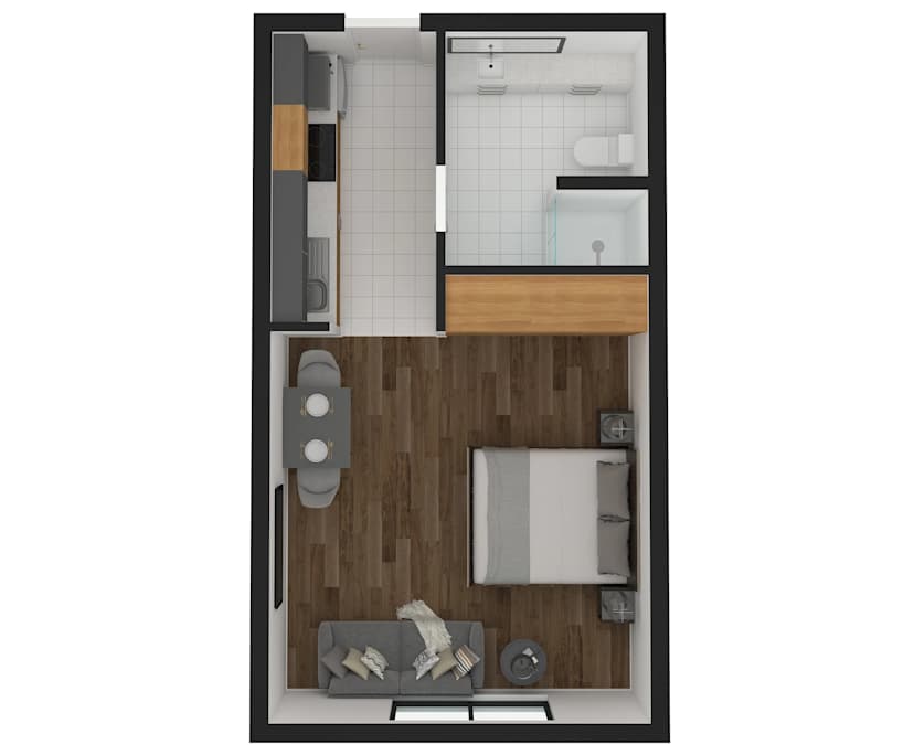 $599, Studio, 1 bathroom, Melbourne VIC 3000