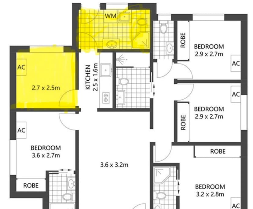 $300, Student-accommodation, 5 bathrooms, Gwynneville NSW 2500