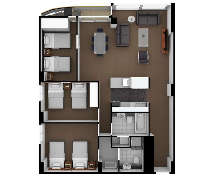 $1,395, Whole-property, 3 bathrooms, Melbourne VIC 3000