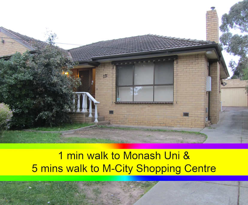 $265-270, Student-accommodation, 2 rooms, Clayton VIC 3168, Clayton VIC 3168