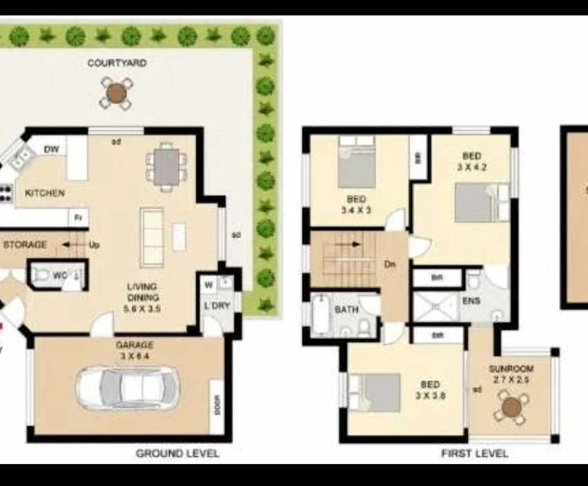 Unfurnished room in a share house
