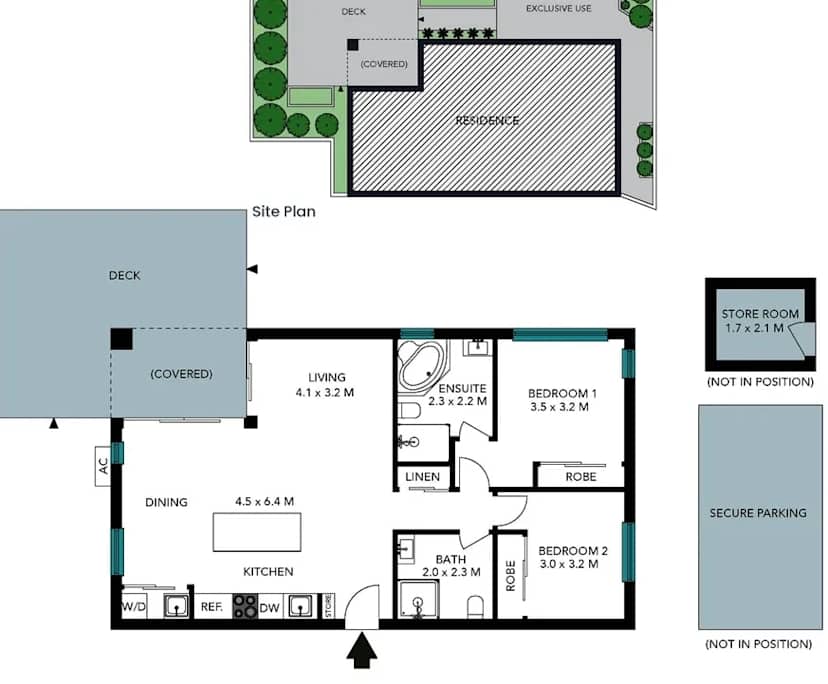 Unfurnished room with own bathroom