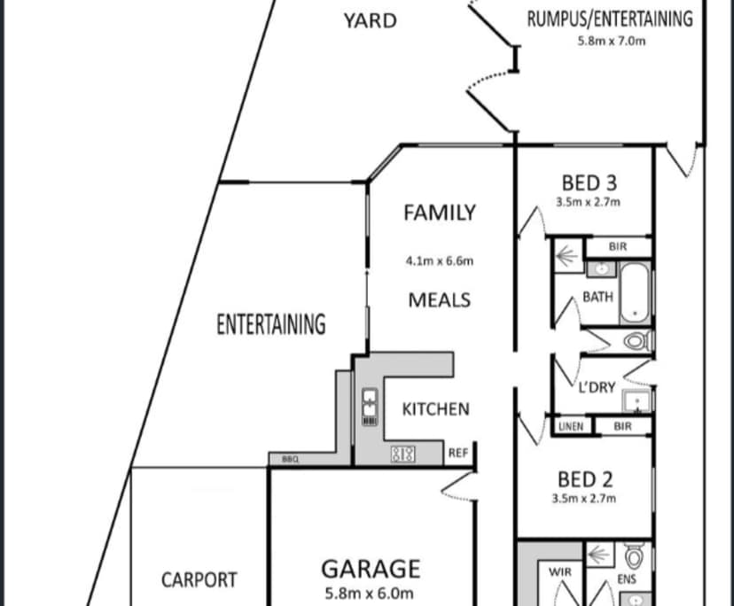 Whole property with 3 rooms for rent