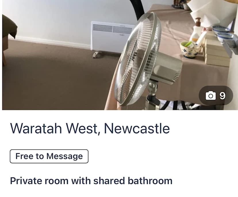 Unfurnished room in a share house