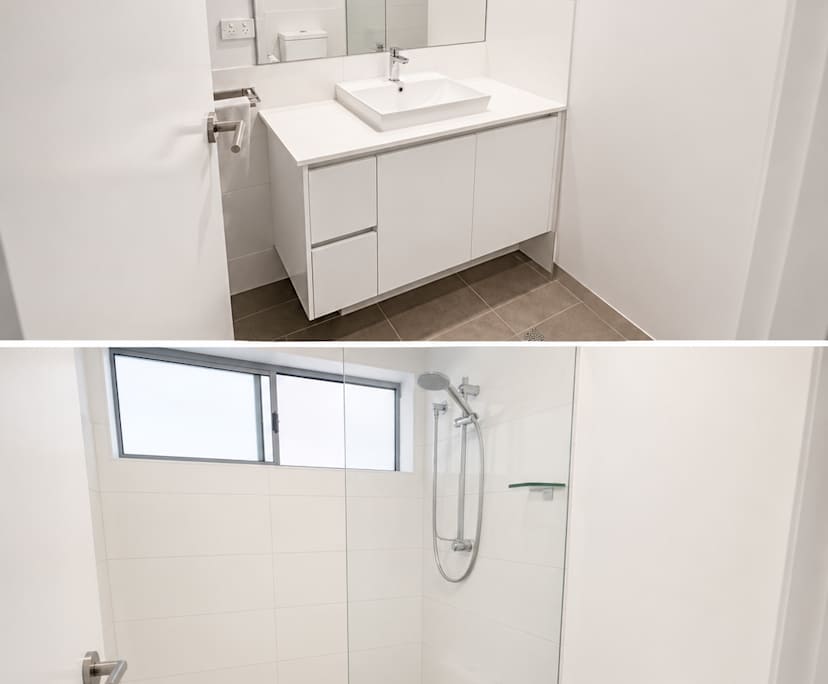Unfurnished room with own bathroom