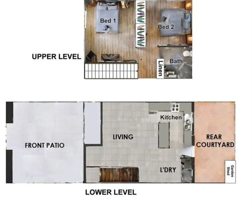 Unfurnished room in a flatshare