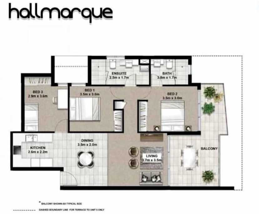 Unfurnished room in a share house