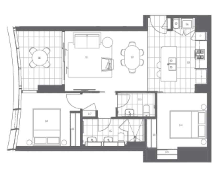 3 Rooms for Rent in South Brisbane, Brisbane 1,21...