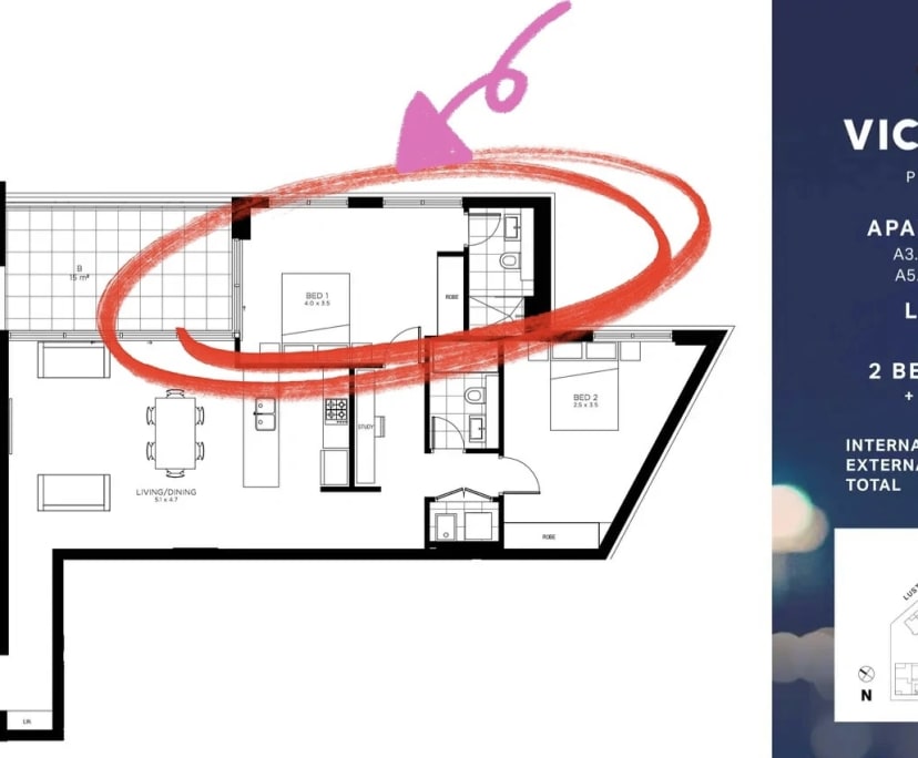 Furnished room with ensuite in a flatshare