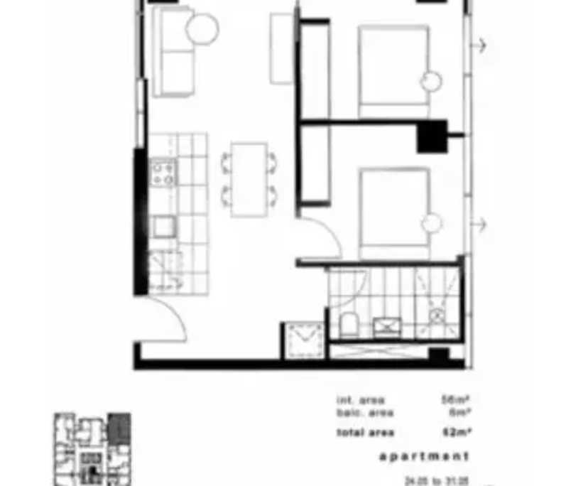 $620, Whole-property, 2 bathrooms, Melbourne VIC 3000