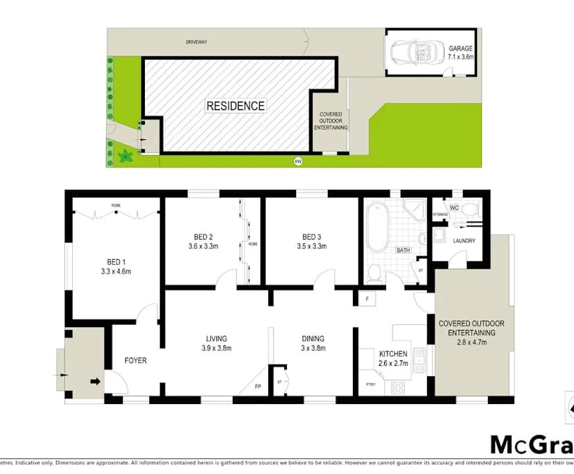 Unfurnished room in a share house