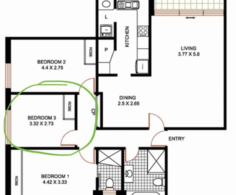 $350, Flatshare, 3 bathrooms, Wollstonecraft NSW 2065