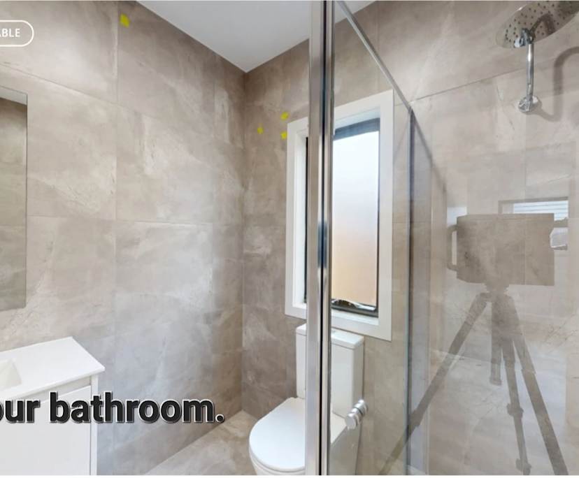 Unfurnished room with own bathroom