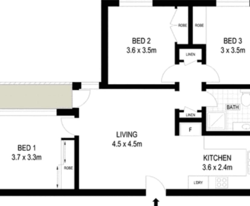 Furnished room in a flatshare