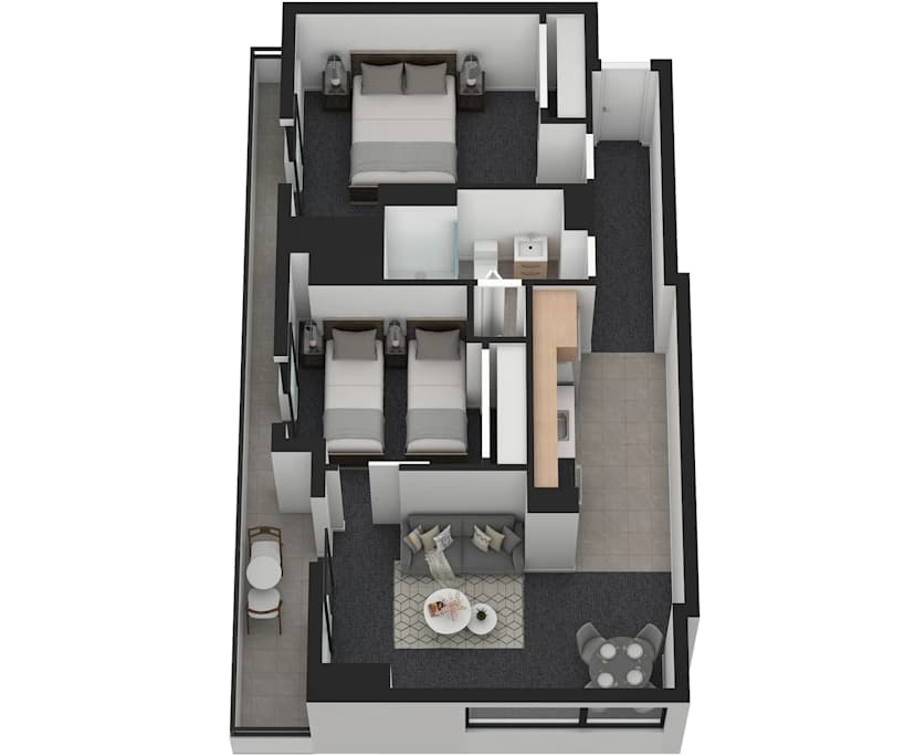 $940, Whole-property, 2 bathrooms, Melbourne VIC 3000