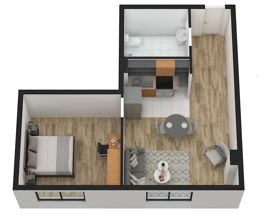 $699, 1-bed, 1 bathroom, Melbourne VIC 3000