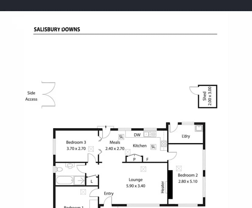 Unfurnished room in a share house