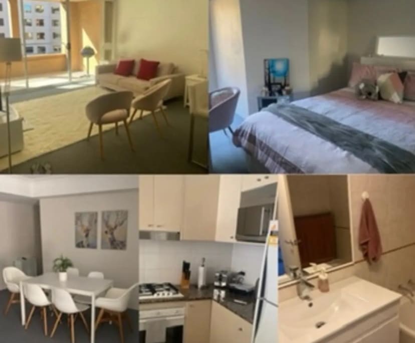 Furnished room with ensuite in a flatshare