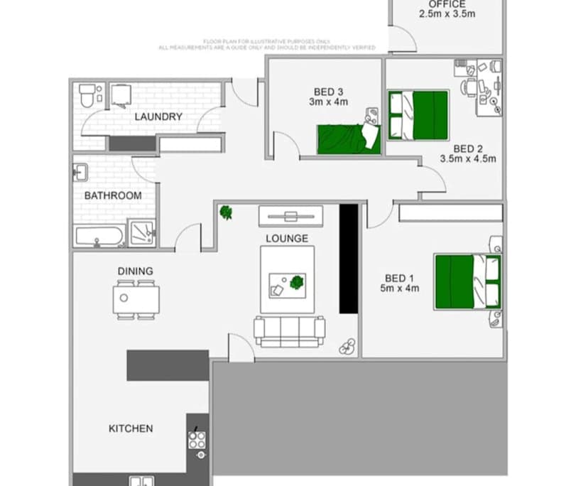 Furnished room in a share house
