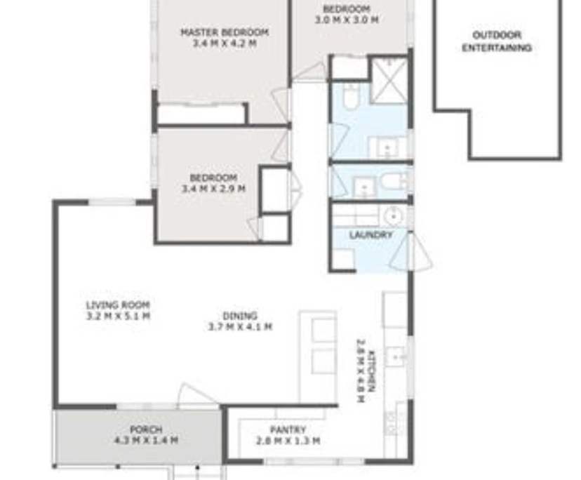 Unfurnished room in a share house