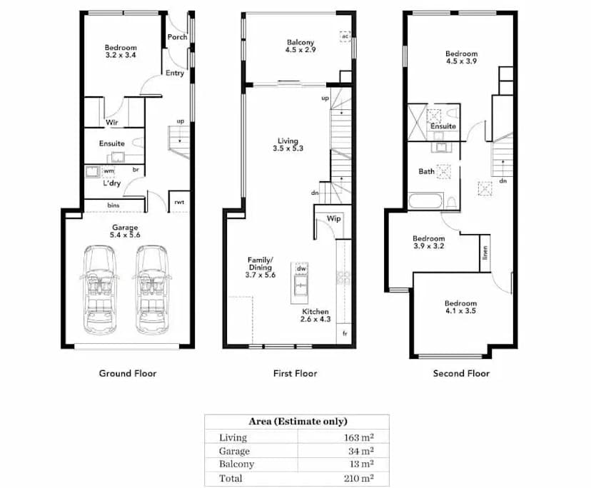 Unfurnished room with ensuite in a share house