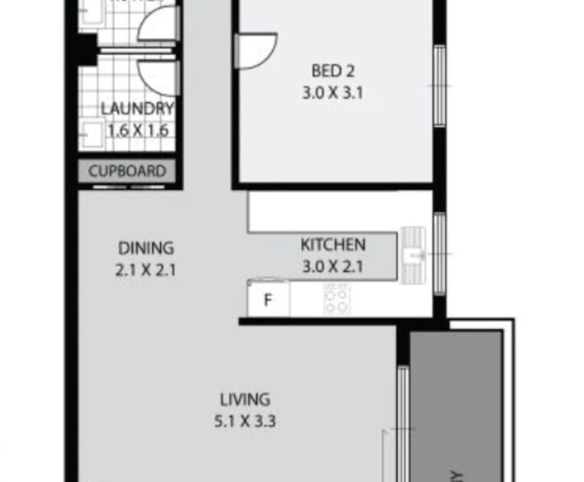 Furnished room in a flatshare