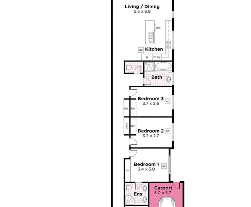 Room in a share house