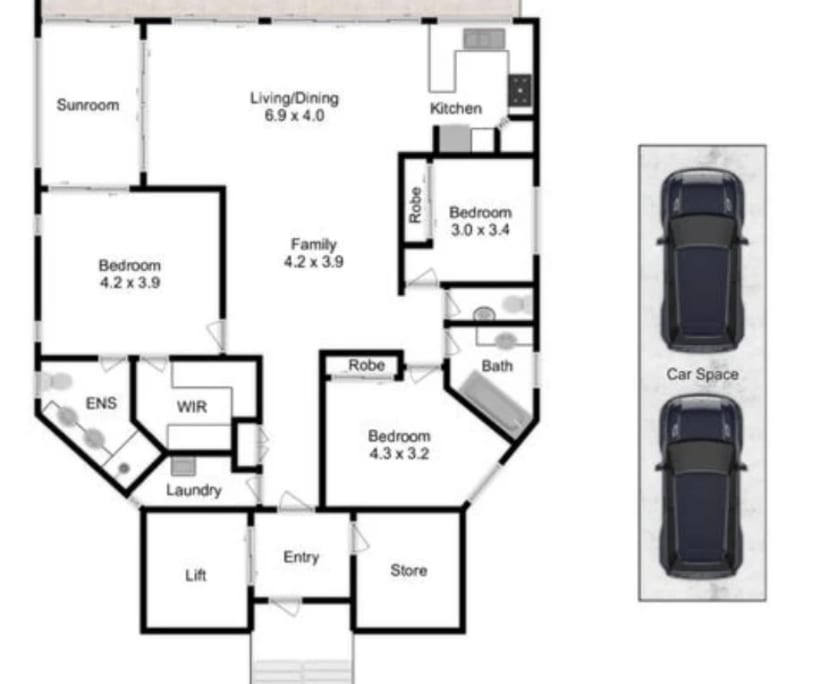 $320-390, Flatshare, 2 rooms, Toowong QLD 4066, Toowong QLD 4066