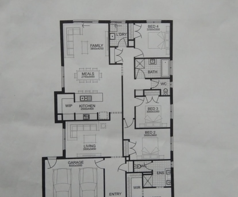 Unfurnished room in a share house