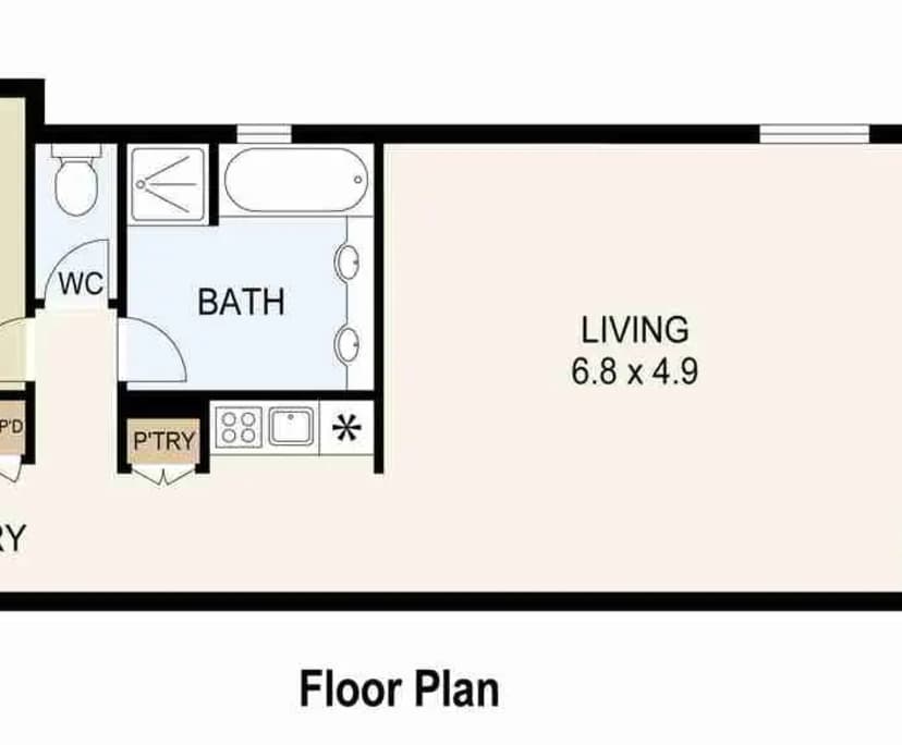 One bed flat for rent