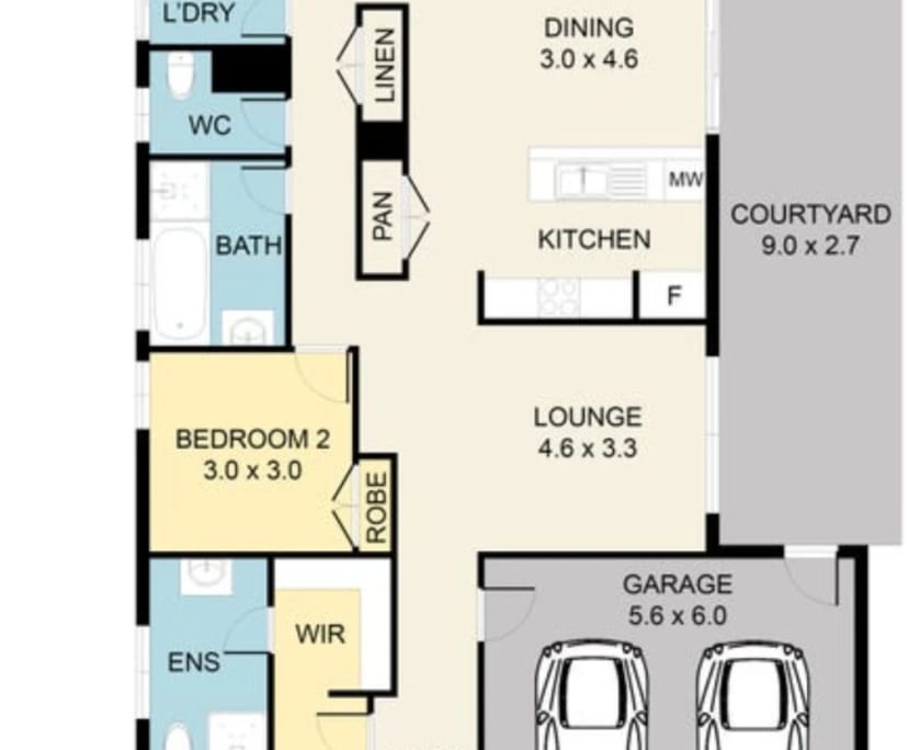 Room with ensuite in a share house