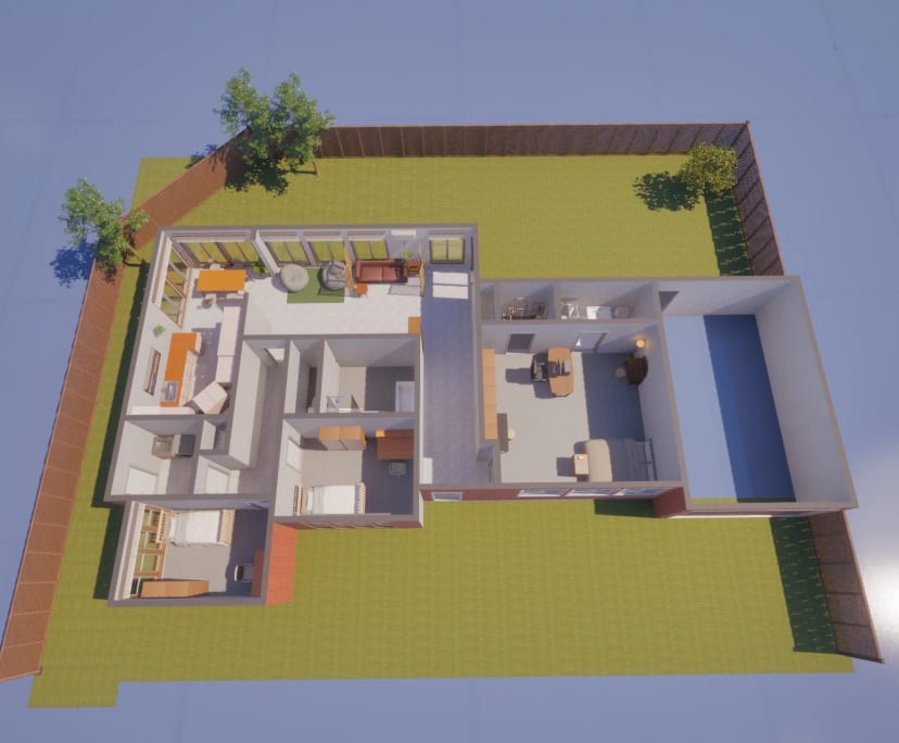Furnished room in a share house