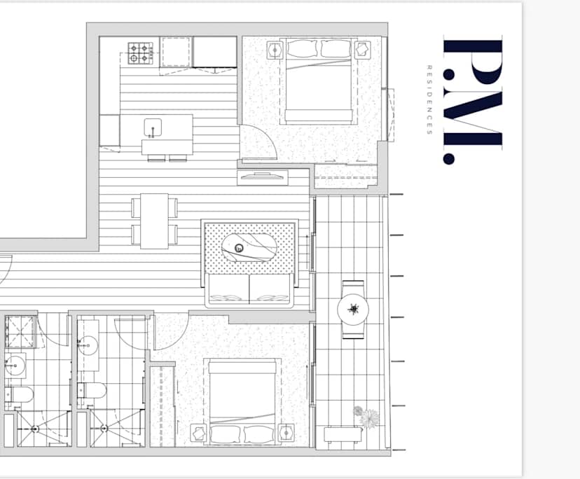 Furnished room with own bathroom