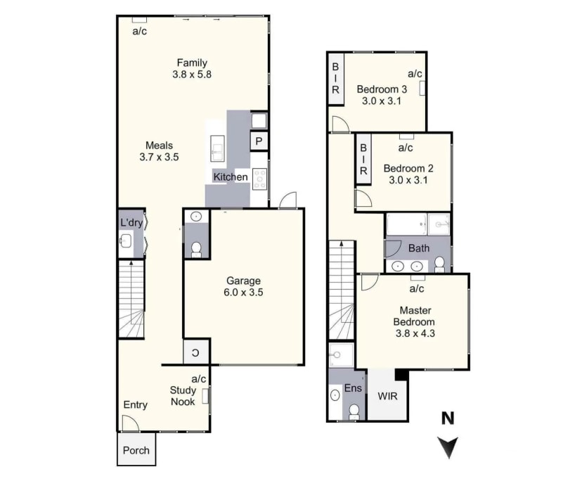 Unfurnished room with own bathroom