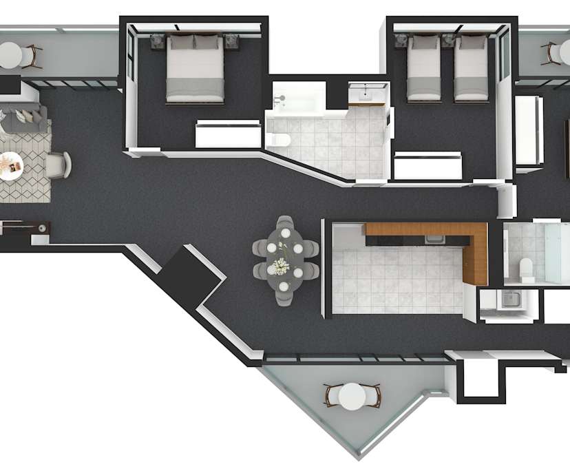 $1,450, Whole-property, 3 bathrooms, Melbourne VIC 3000