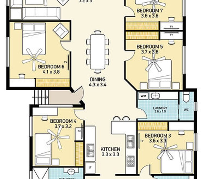 Furnished room in a share house