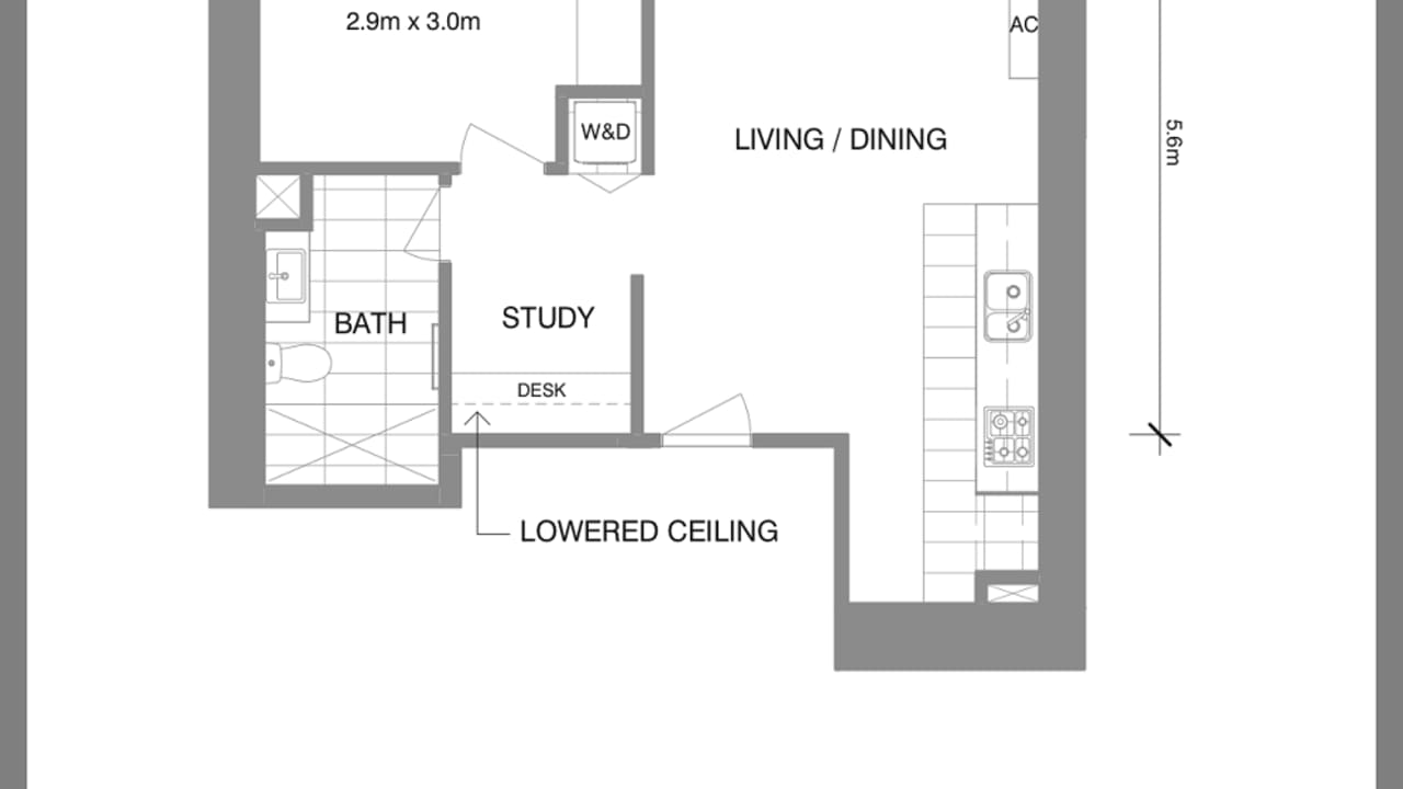Furnished room in a flatshare