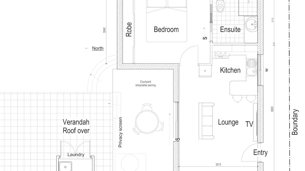 Furnished room granny flat for rent