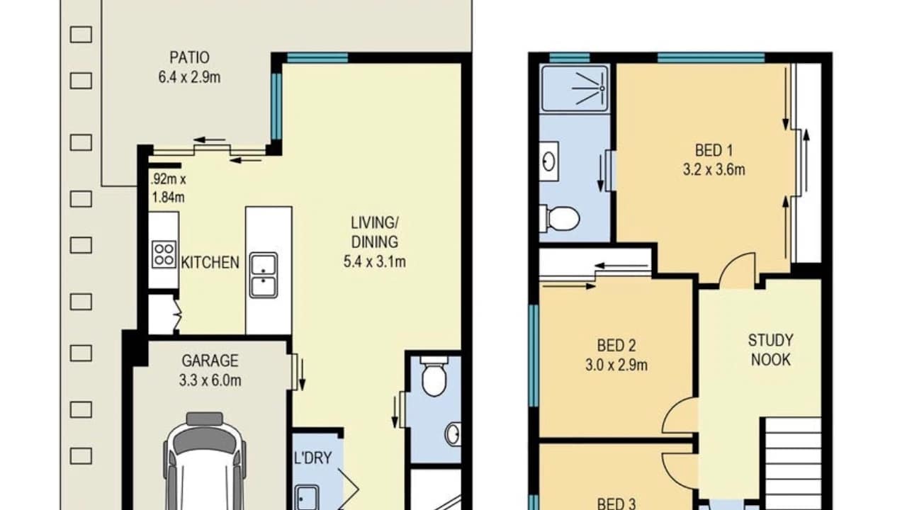 Unfurnished room with own bathroom