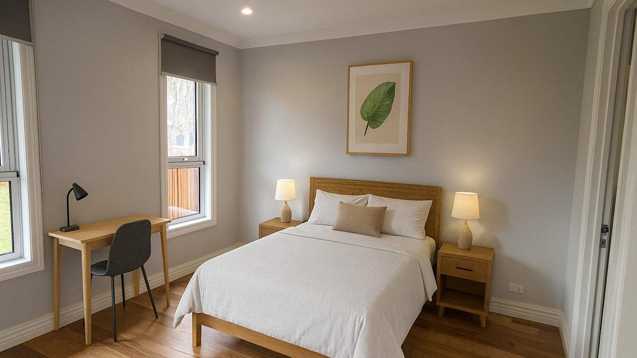 Furnished room with ensuite in a share house