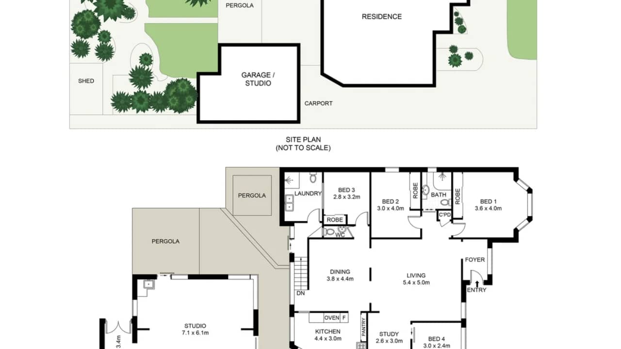 Unfurnished room studio flat for rent