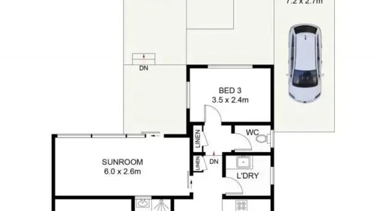 Unfurnished room in a share house