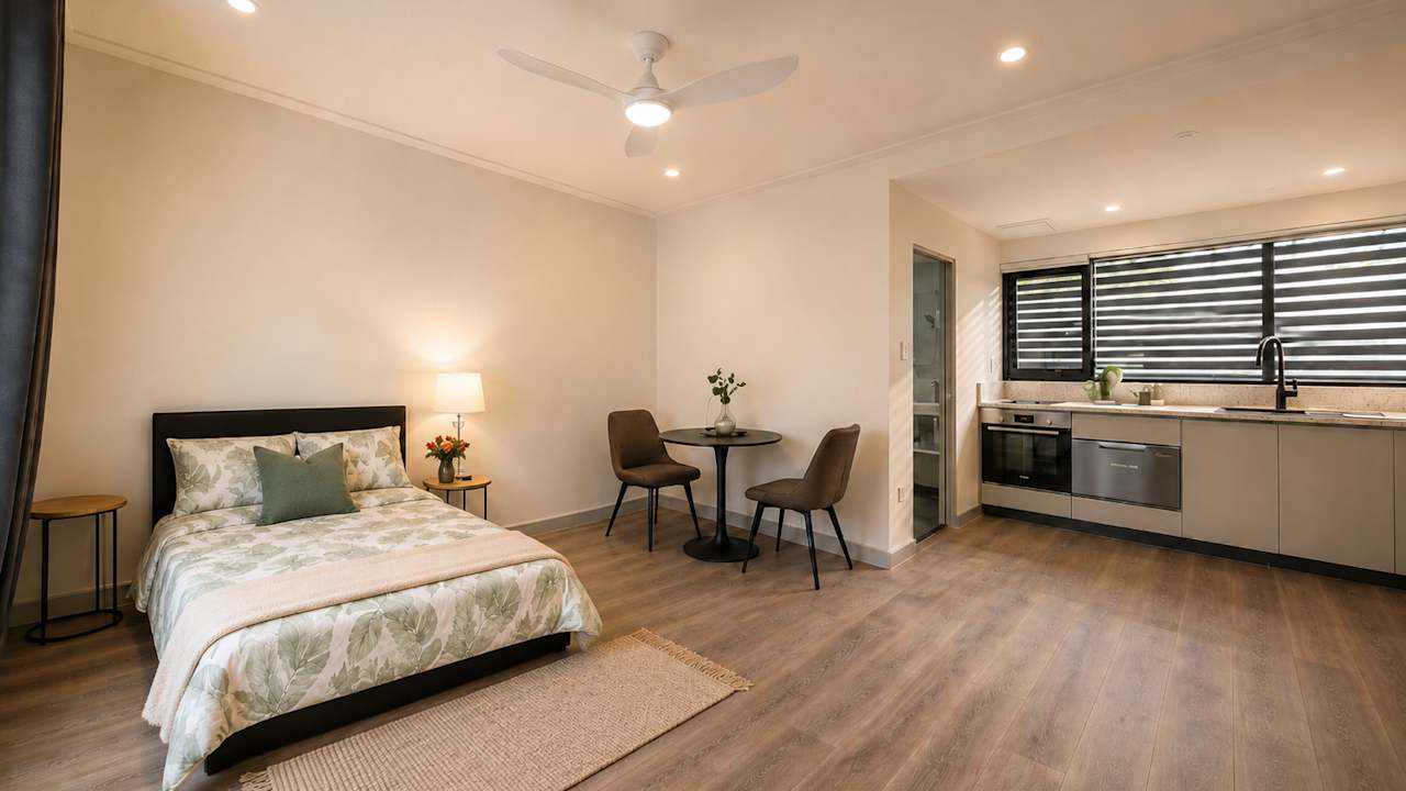 Furnished room with ensuite in a share house