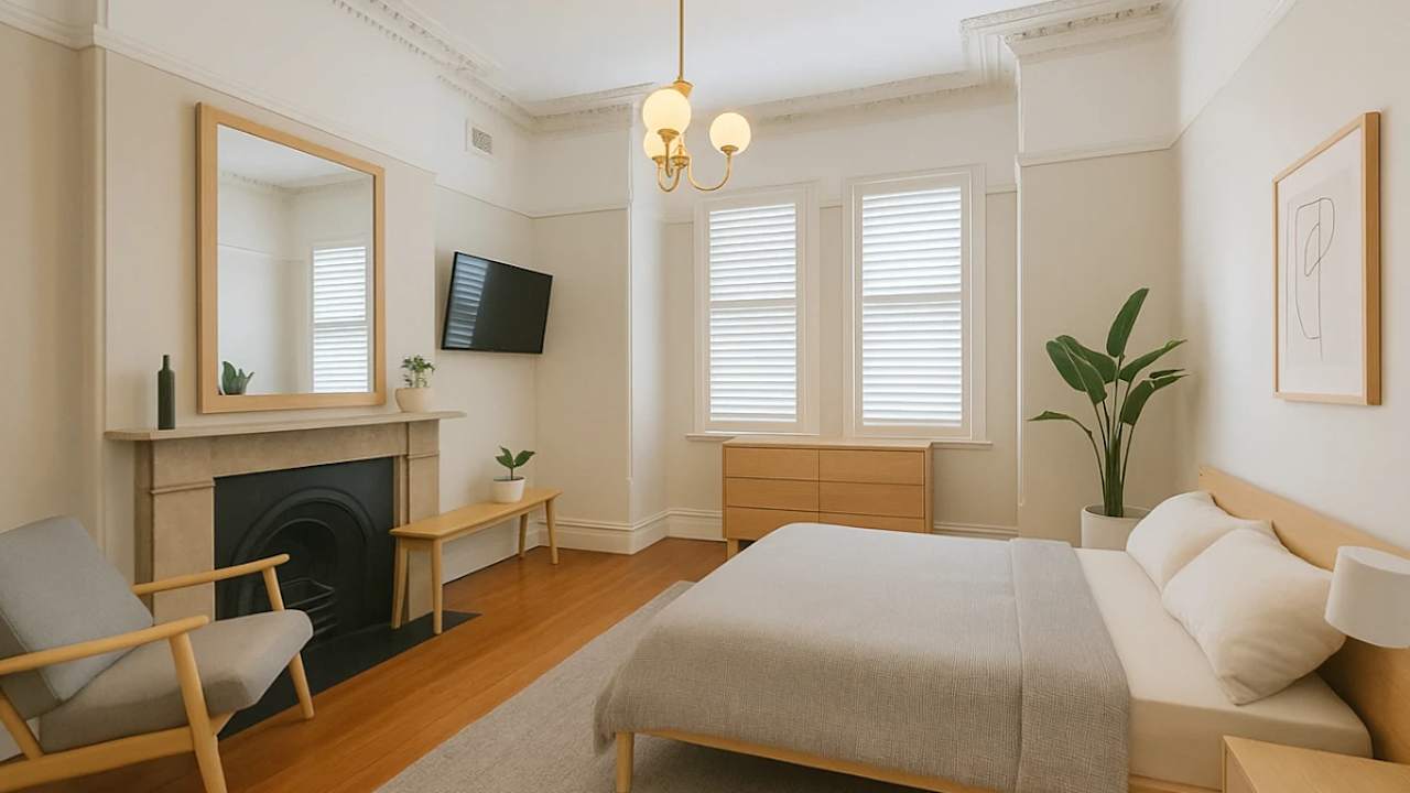 Unfurnished room in a flatshare