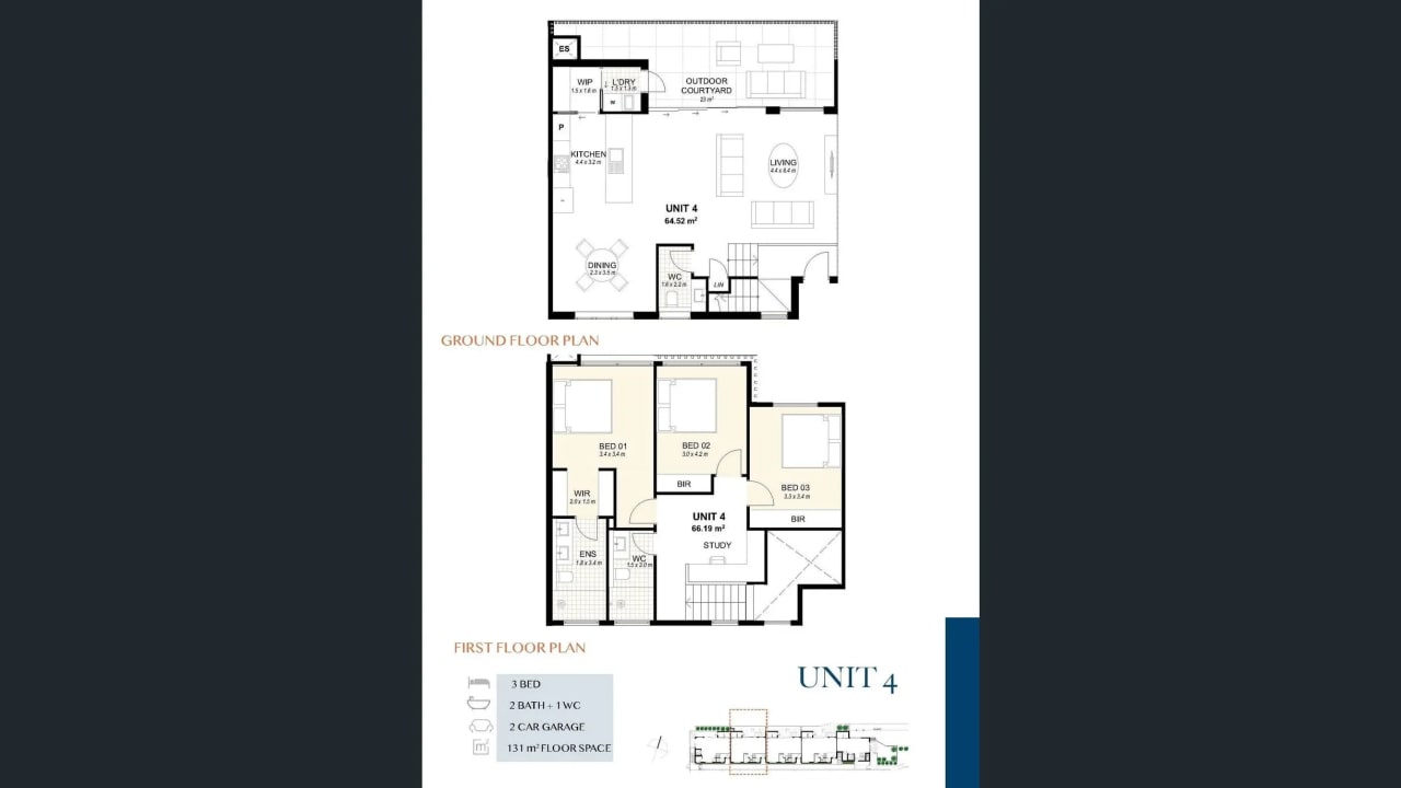 Unfurnished room with own bathroom