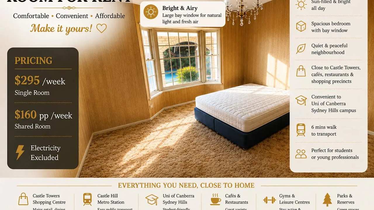 Furnished room in a share house