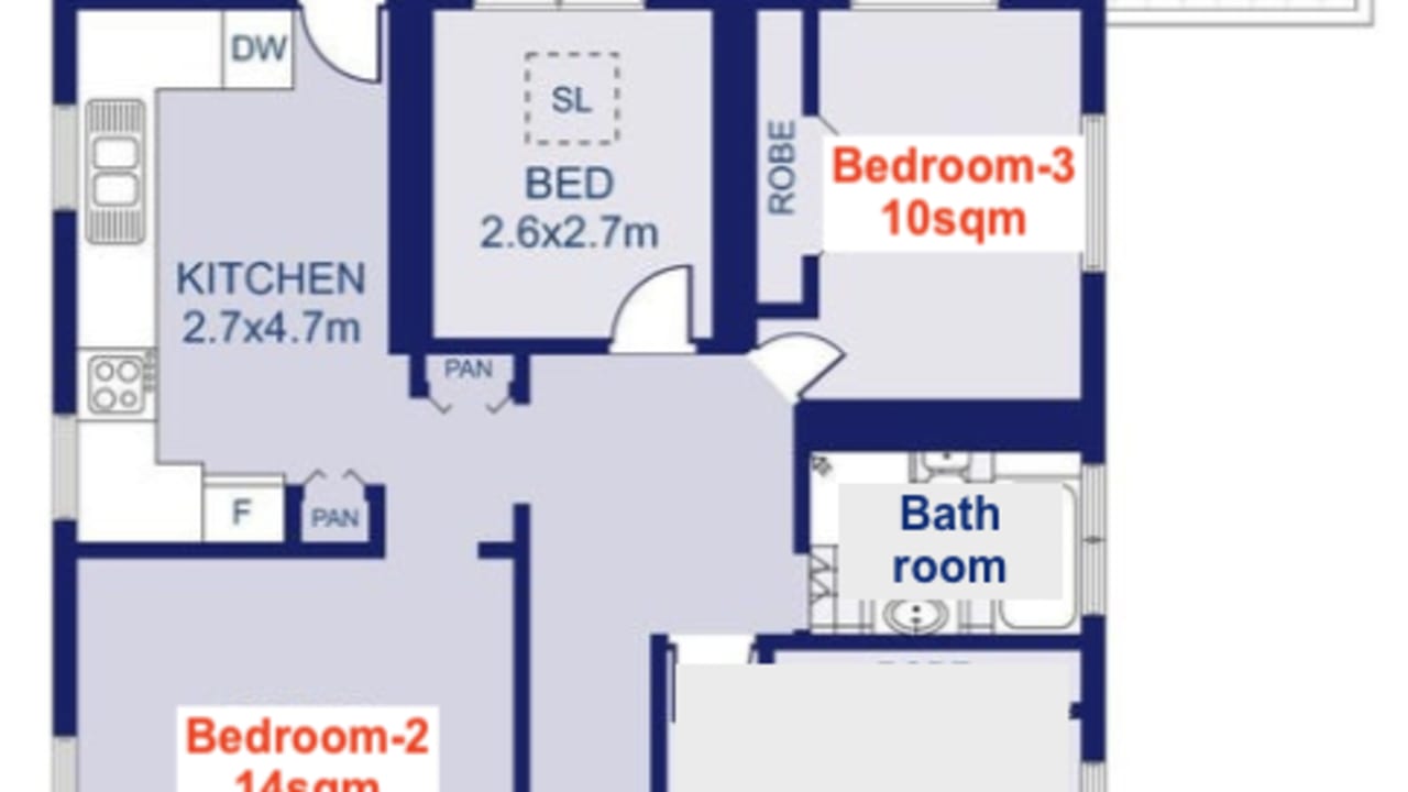 Furnished room in a share house
