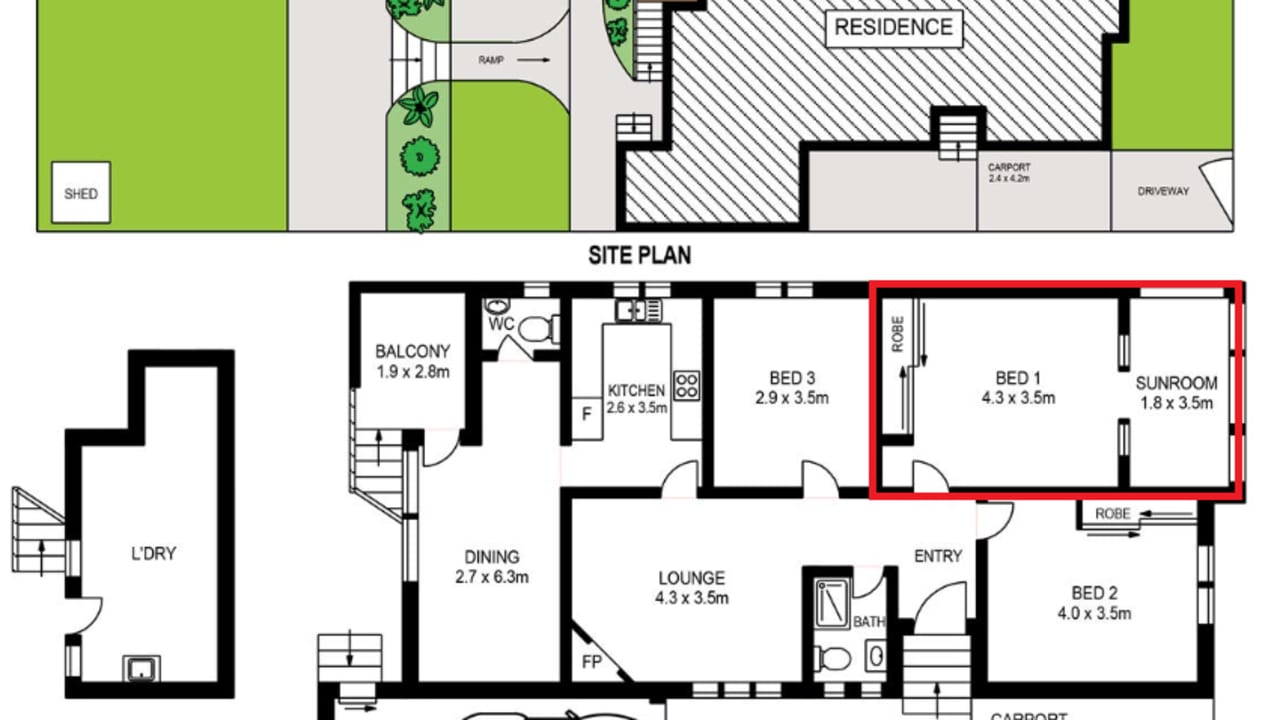 Furnished room in a share house